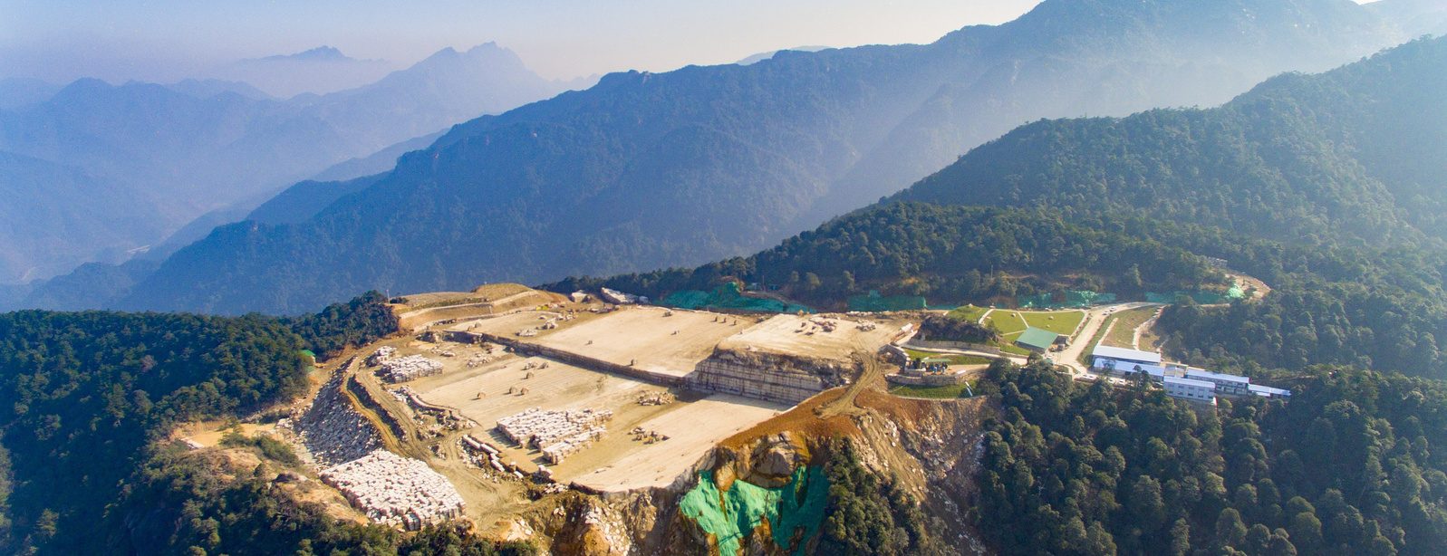 Dexing Granite Quarry — aerial view