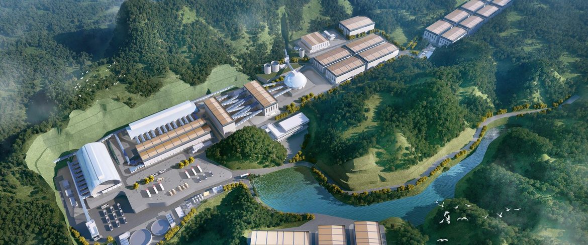 Mineral resource investment facility — aerial view