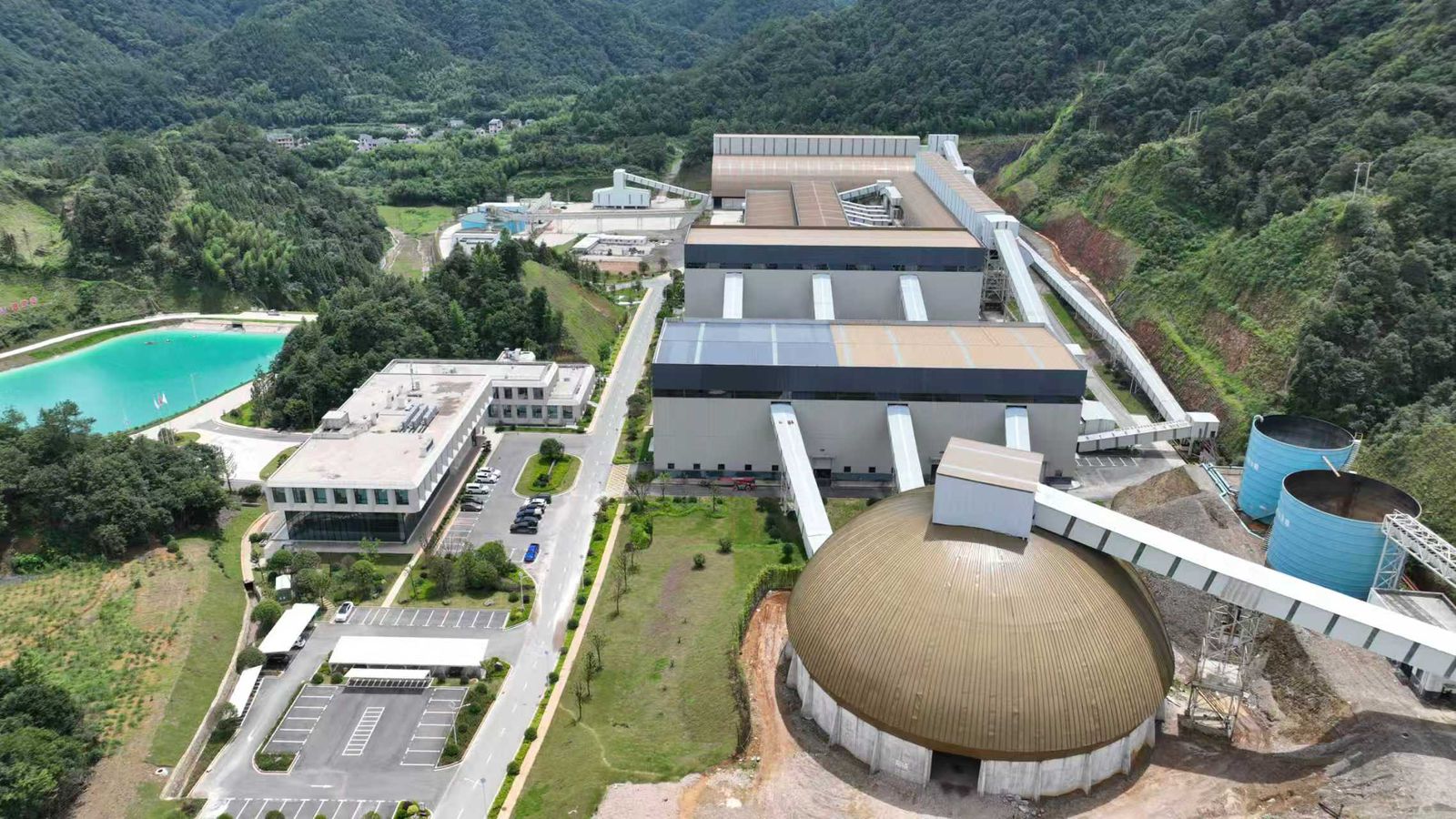 Stone processing and industrial facilities